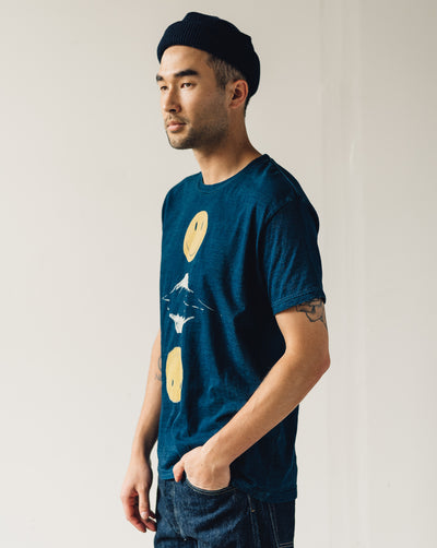 Kapital Jersey Crew Tee, Fuji Smile