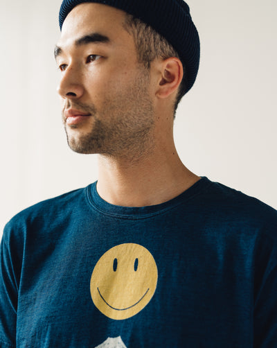 Kapital Jersey Crew Tee, Fuji Smile