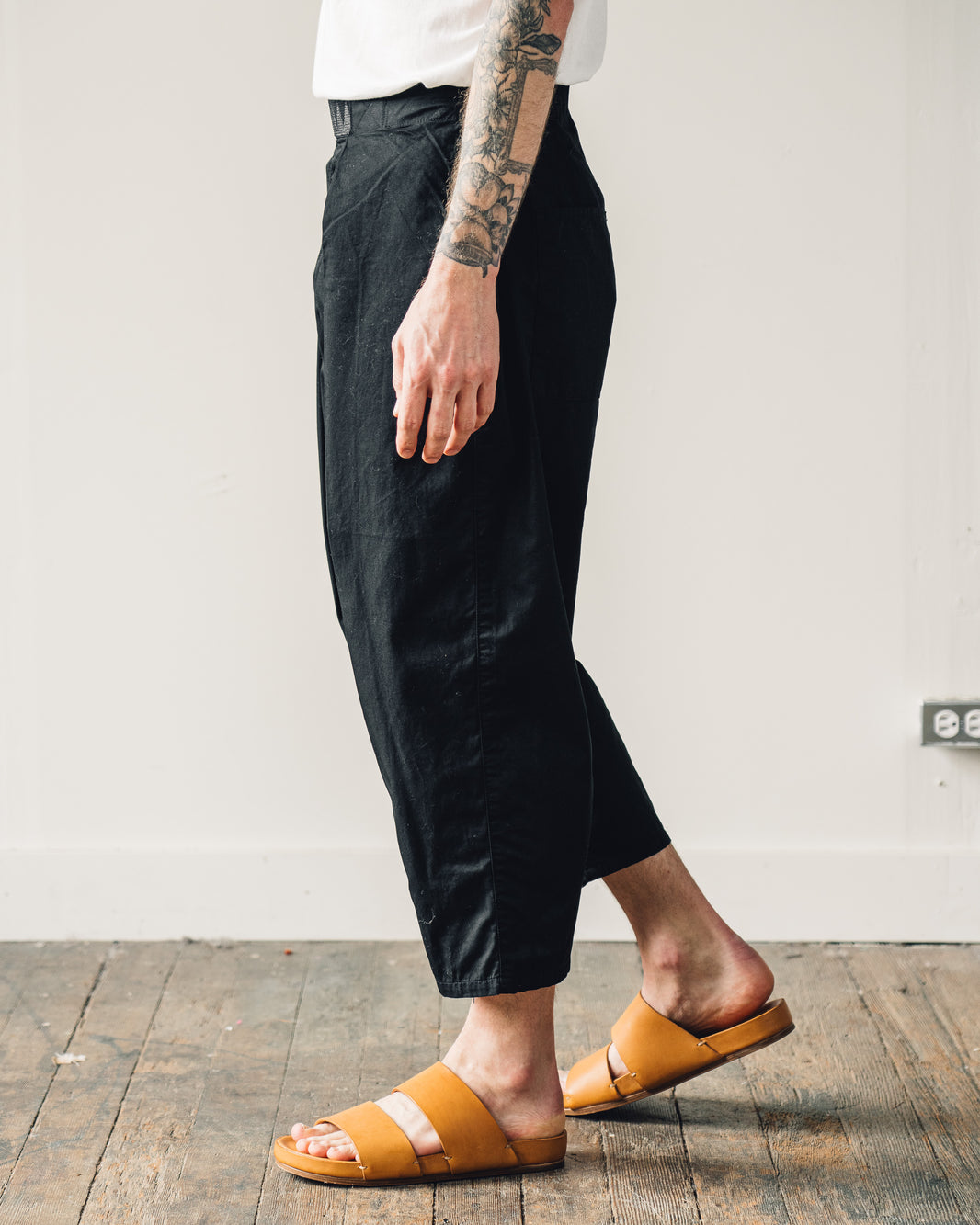 Kapital Unisex Easy Beach Go Pants, Black Glasswing