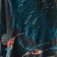 Kapital Compressed Feather Wool Scarf, Charcoal