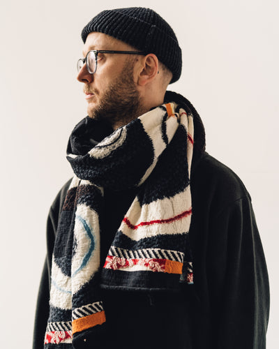 Kapital Compressed Wool Scarf, Ainu Five Rings