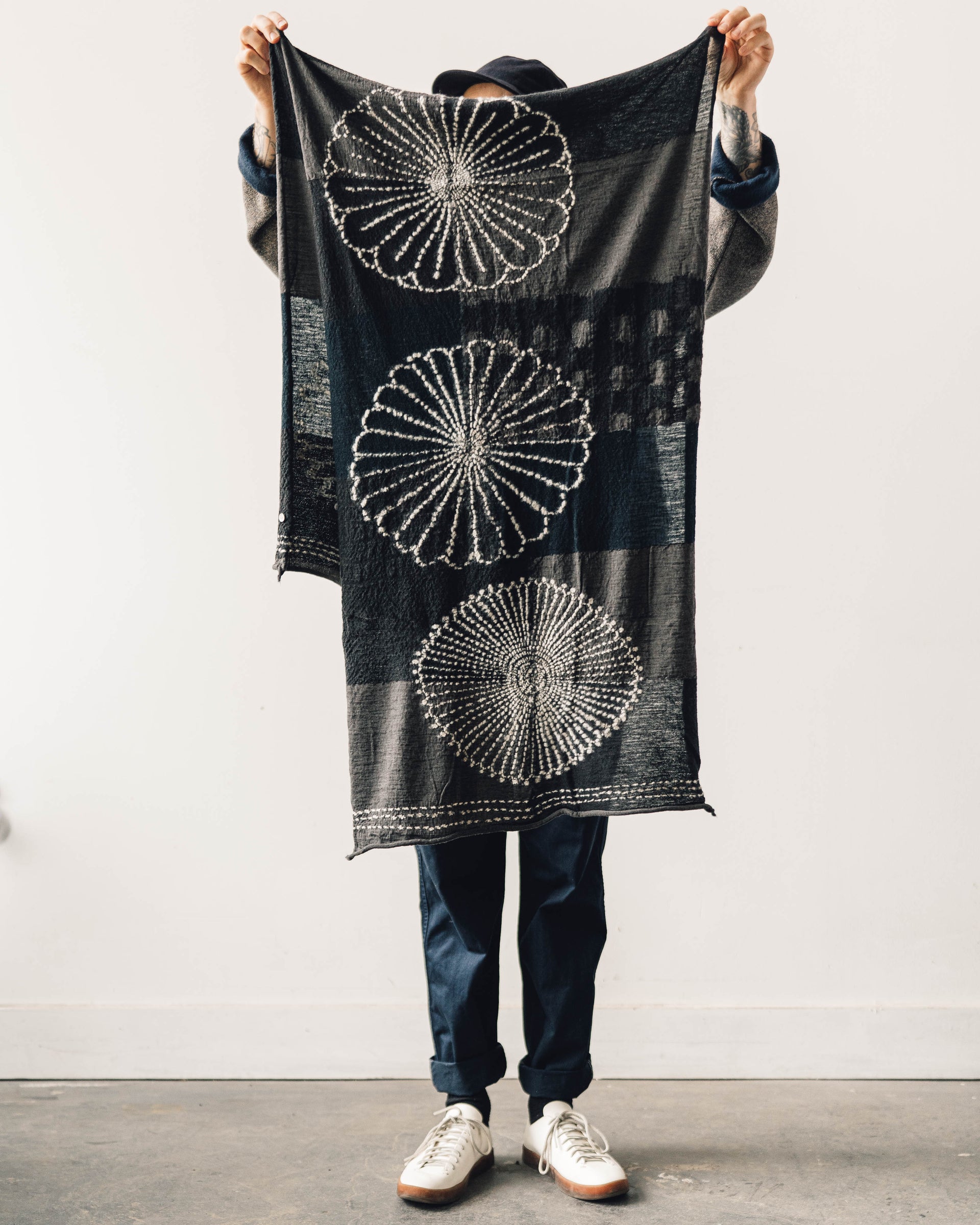 Kapital Wool Scarf 構造化されていない Sakura Kagami Fuji