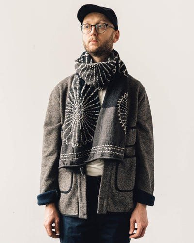 Kapital Compressed Wool Scarf, Furoshiki Five Rings