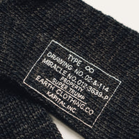 Kapital 56 Yarns Cotton Military Socks, Black