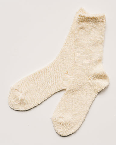 Kapital 56 Yarns Cotton Military Socks, White