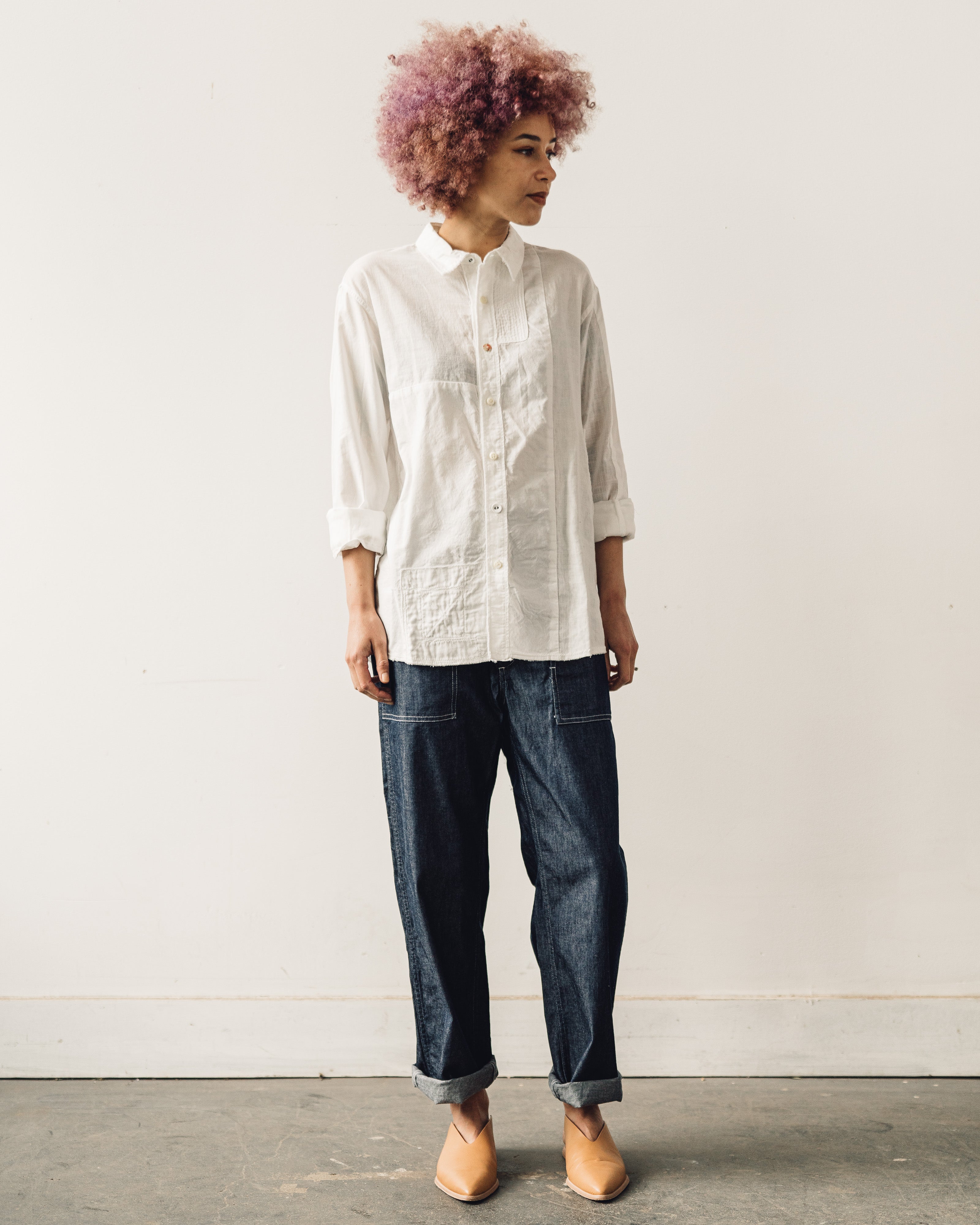 Kapital Katmandu Shirt, White – Glasswing