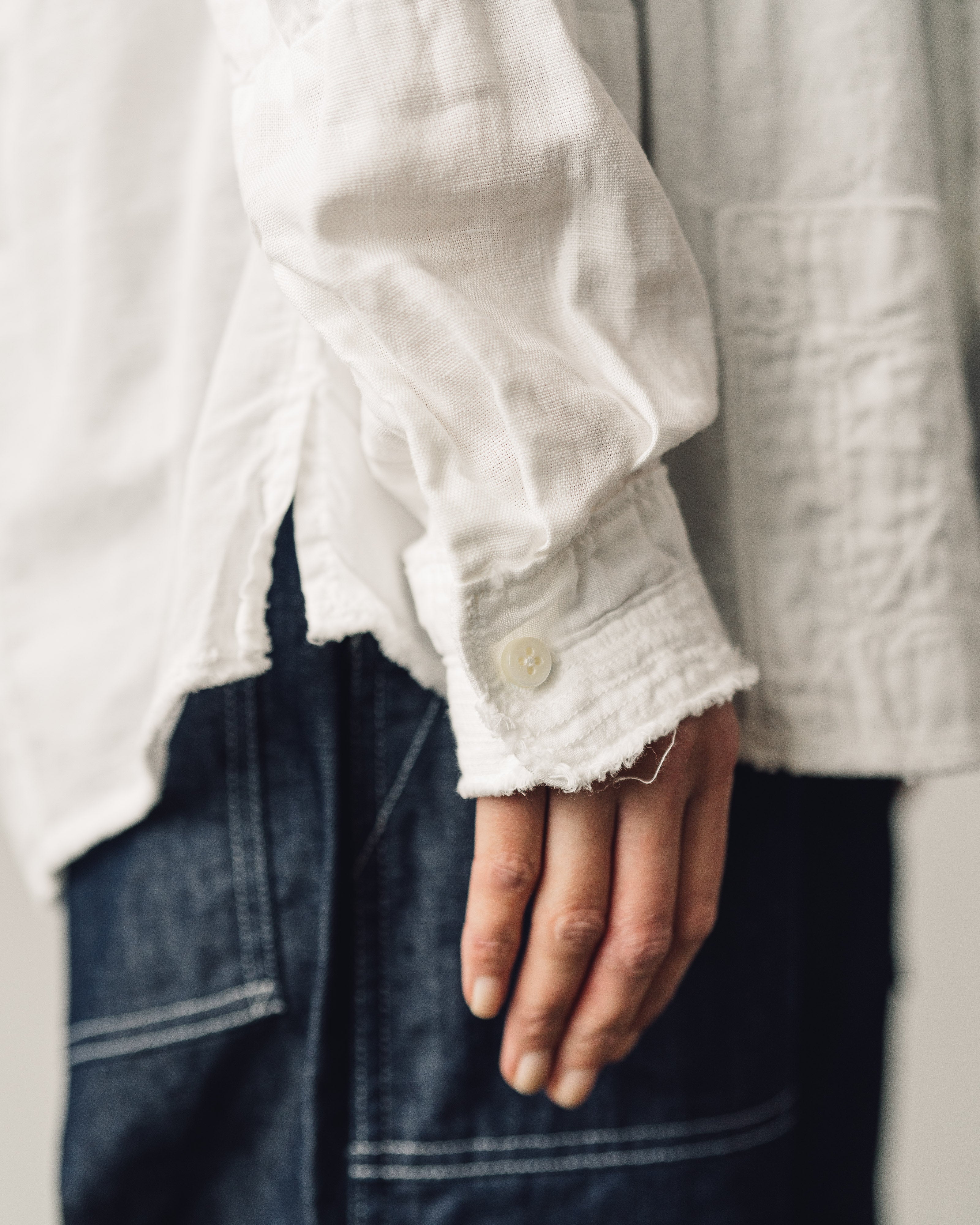 Kapital Katmandu Shirt, White – Glasswing