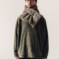 Kapital Maze Fleece Kesa Scarf, Beige