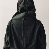 Kapital Vintage Melton Wool Ring Coat, Khaki Green