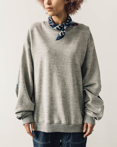 Kapital Quilted Big Sweat, Grey