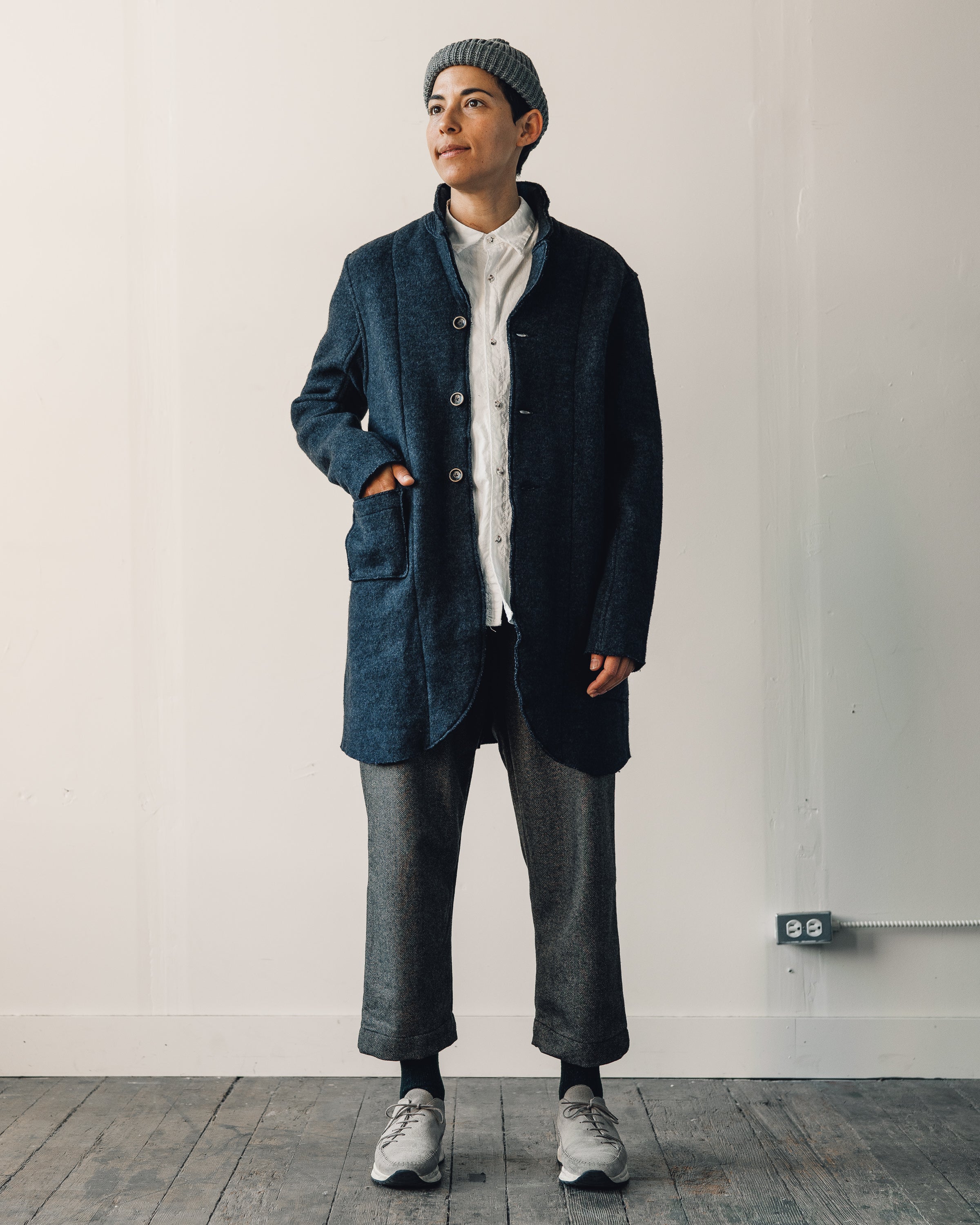 Kapital Tyrol Wool Nomad Jacket, Navy – Glasswing
