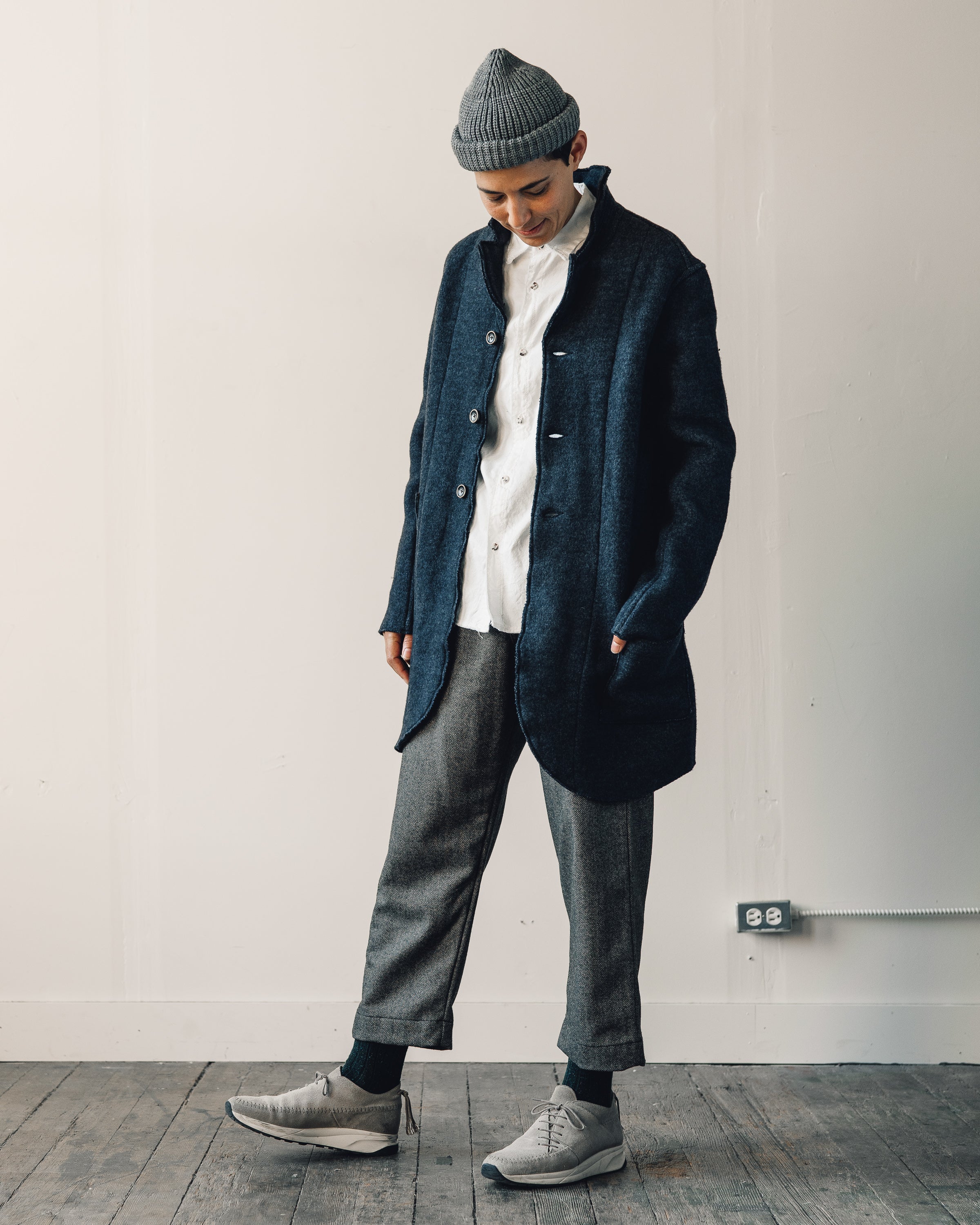 Kapital Tyrol Wool Nomad Jacket, Navy – Glasswing