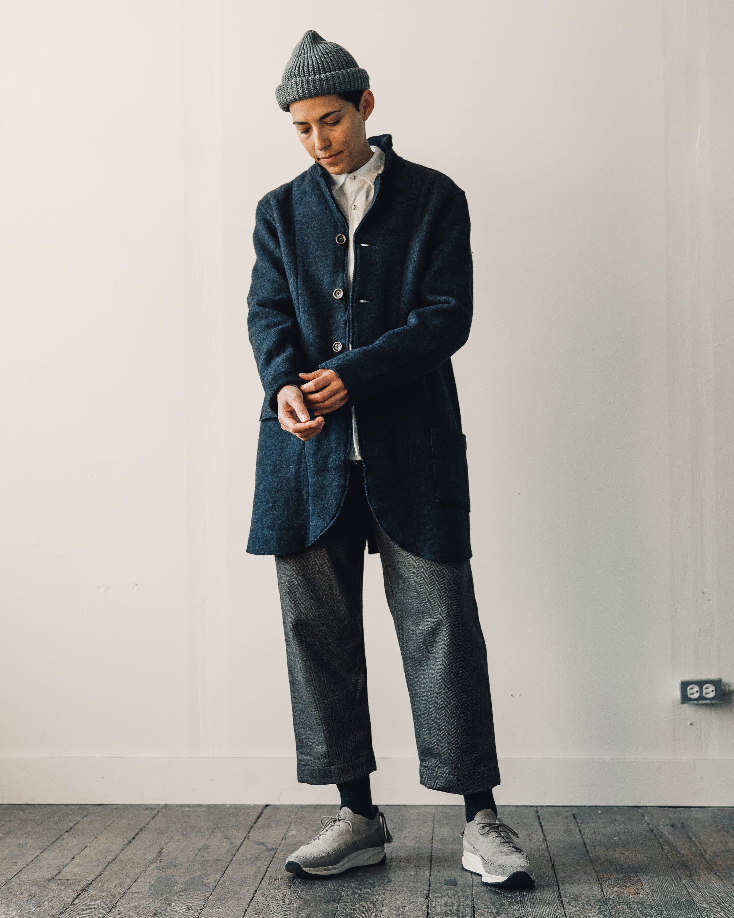 Kapital Tyrol Wool Nomad Jacket, Navy – Glasswing