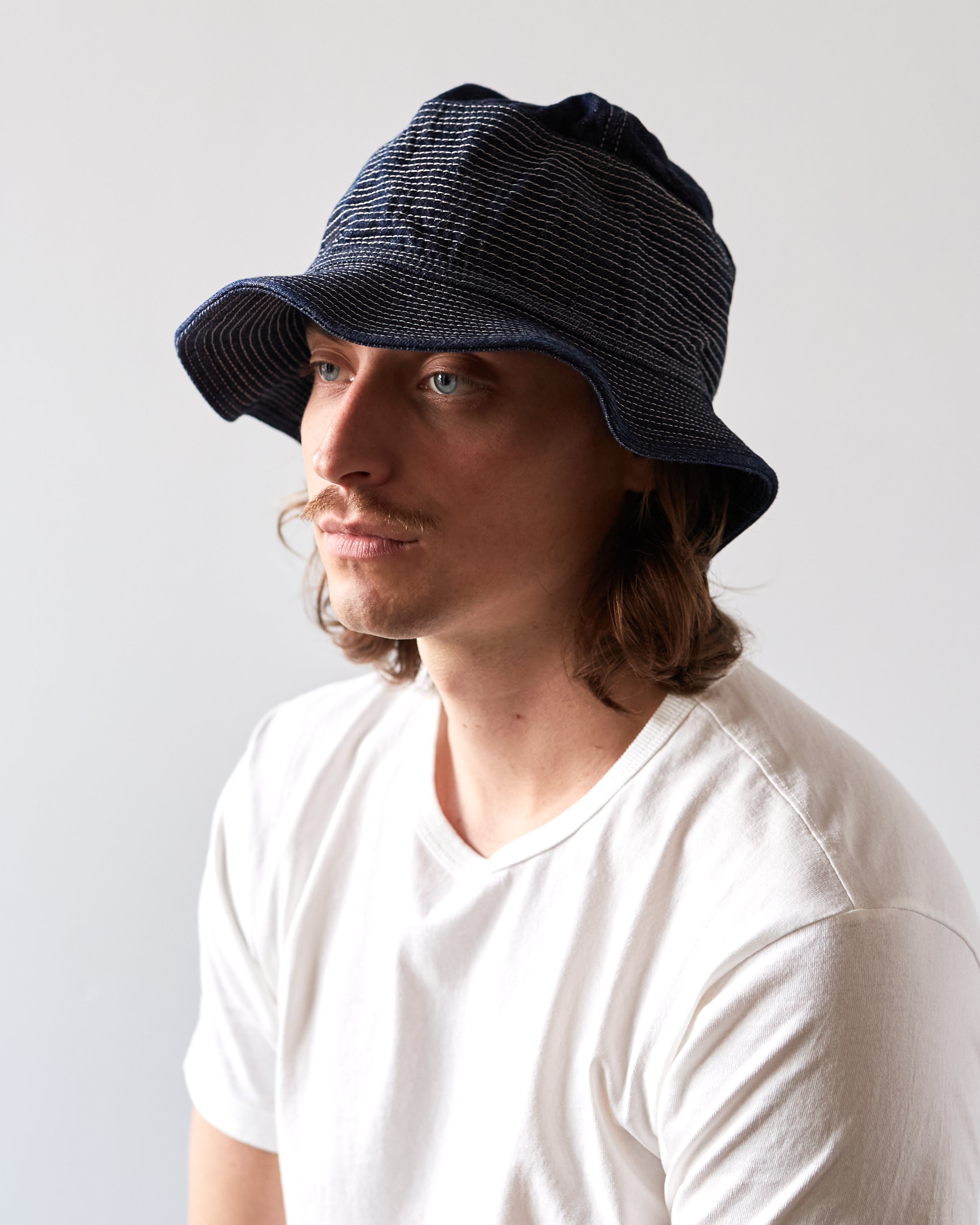 Kapital 11.5oz Denim The Old Man and the Sea Cap, Dark