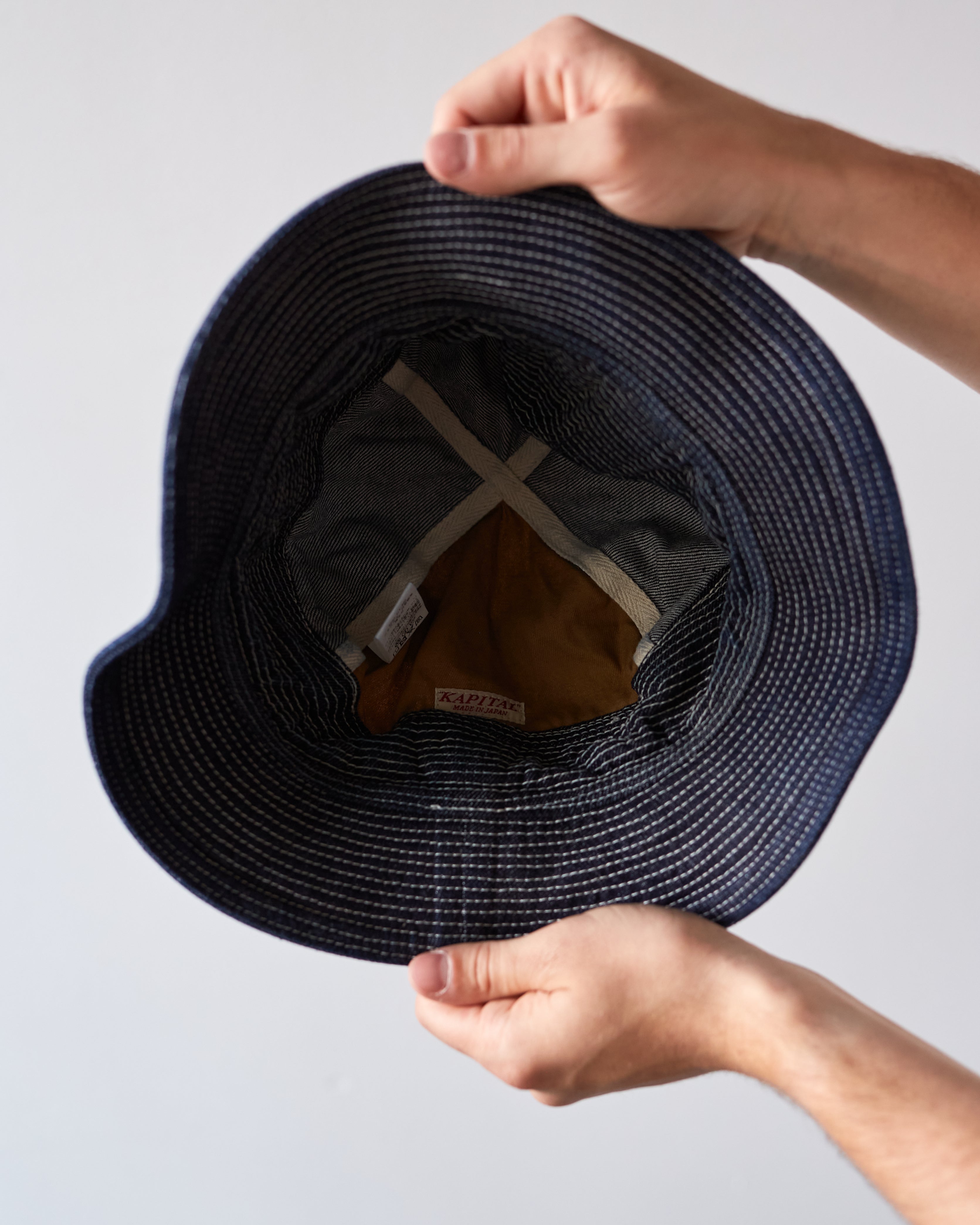 Kapital 11.5oz Denim The Old Man and the Sea Cap, Dark