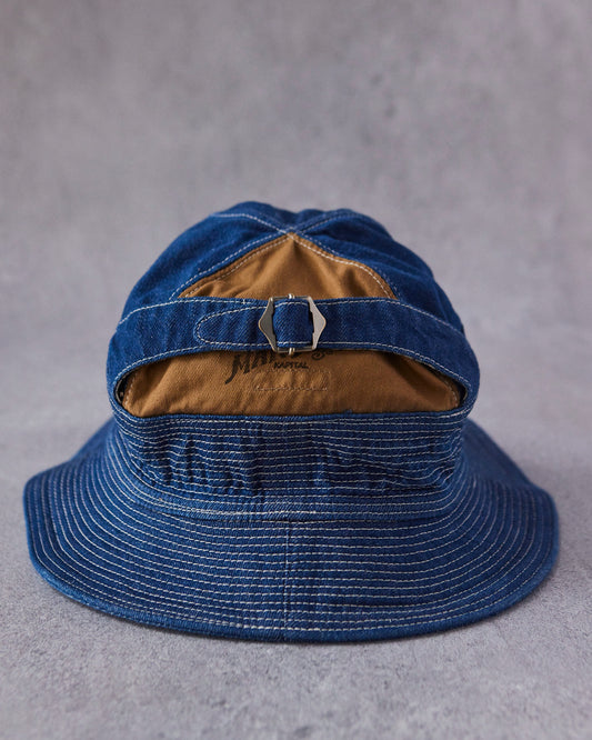 Kapital 11.5oz Denim The Old Man and the Sea Cap, Midtone