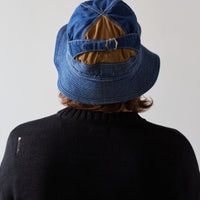 Kapital 11.5oz Denim The Old Man and the Sea Cap, Midtone