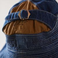 Kapital 11.5oz Denim The Old Man and the Sea Cap, Midtone