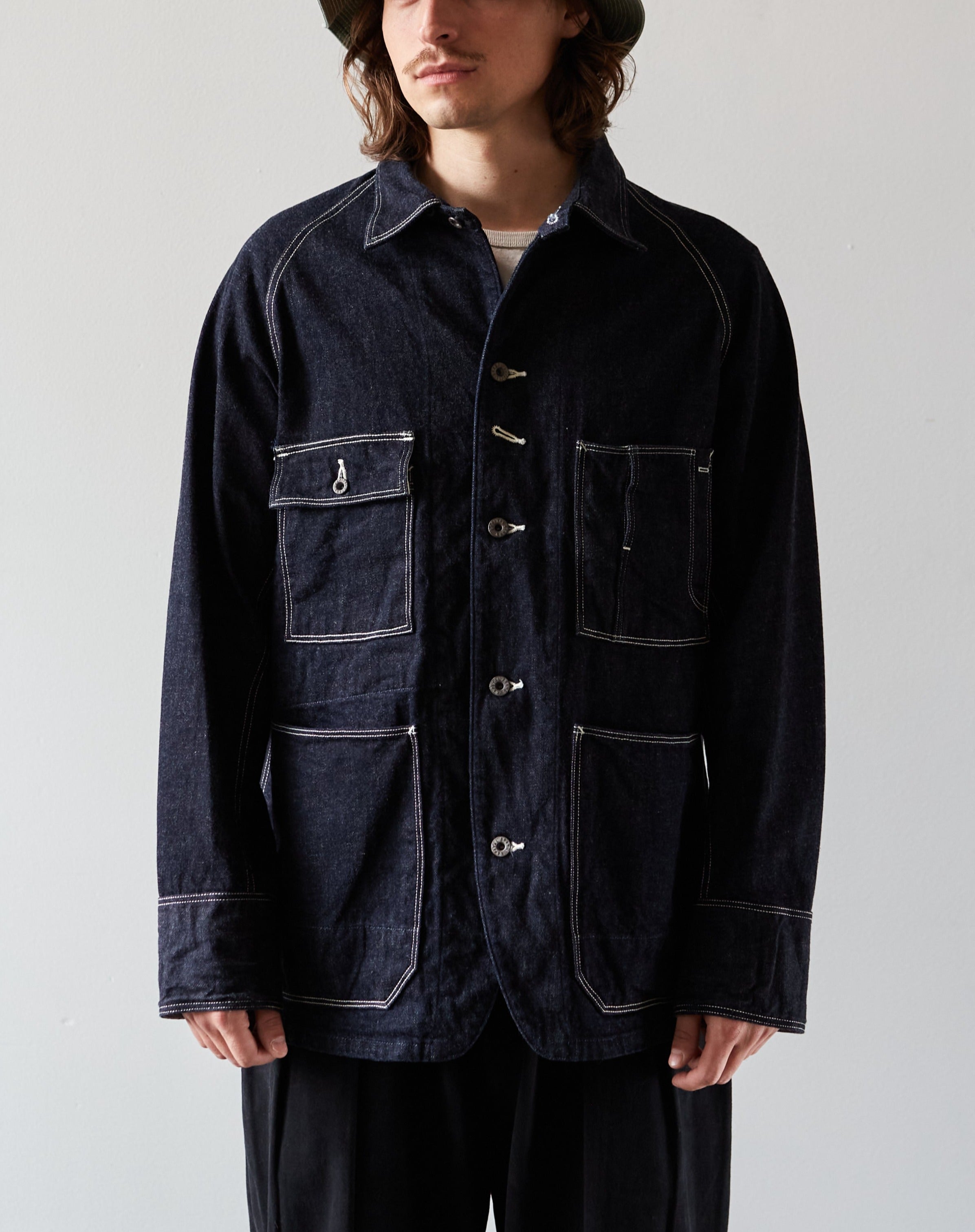 Kapital 12oz Denim Cactus Coverall, Indigo | Glasswing