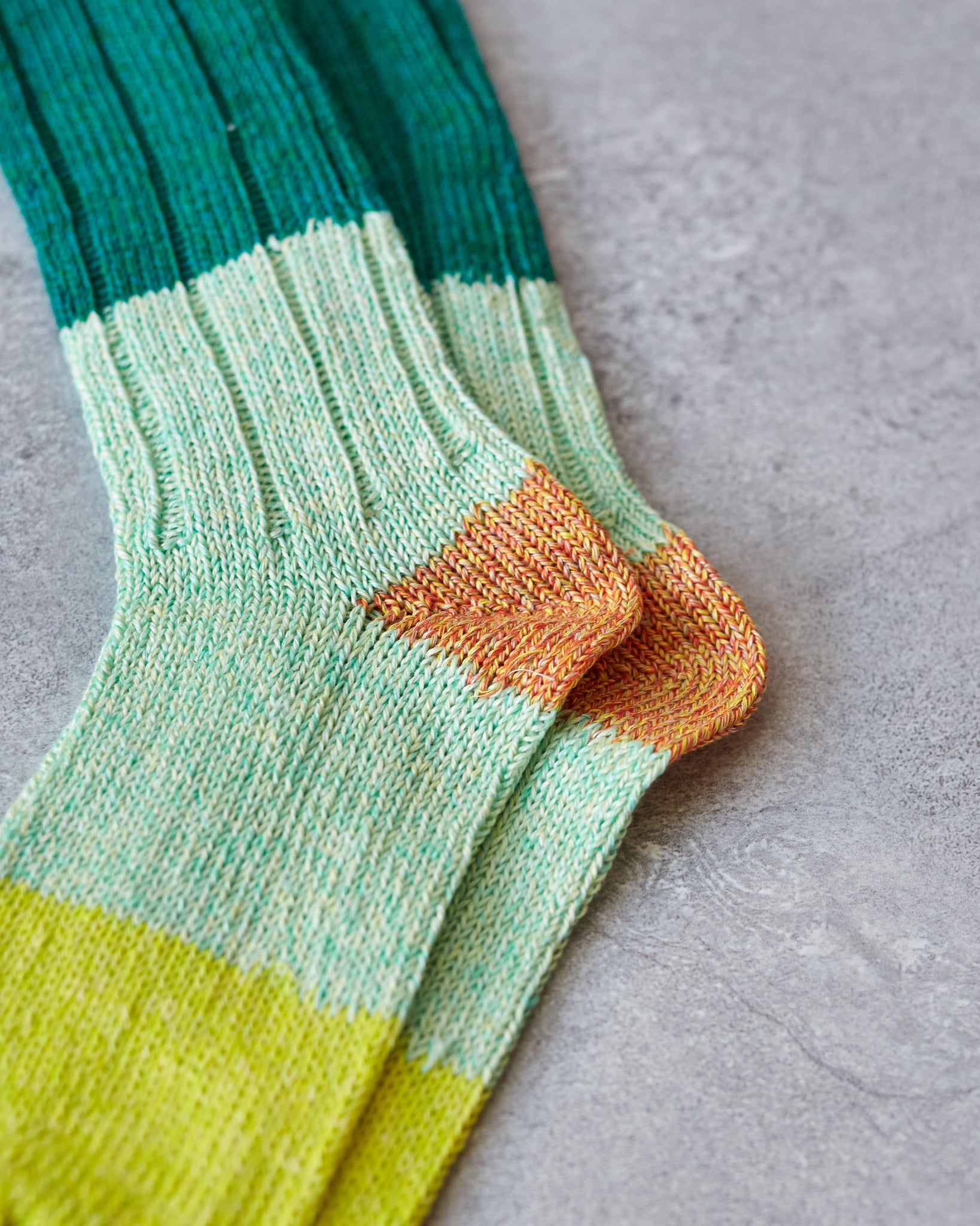 Kapital 56 Yarns Linen Grandrelle Socks, Green