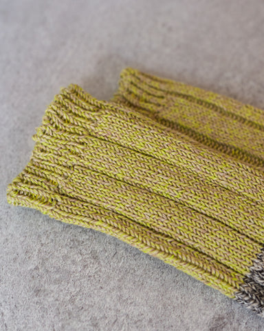 Kapital 56 Yarns Linen Grandrelle Socks, Yellow/Green