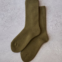 Kapital 56 Yarns Wool Military Socks, Khaki