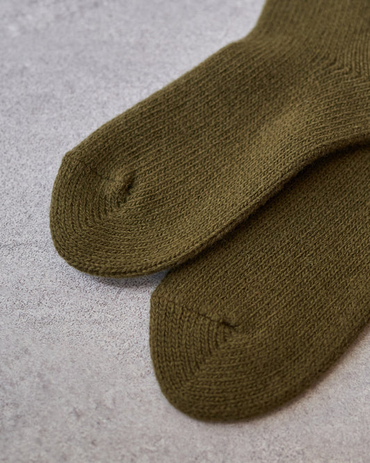 Kapital 56 Yarns Wool Military Socks, Khaki