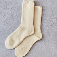 Kapital 56 Yarns Wool Military Socks, White