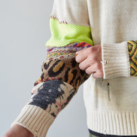 Kapital 5G Cotton Knit Hippie Sleeve Sweater, Ecru