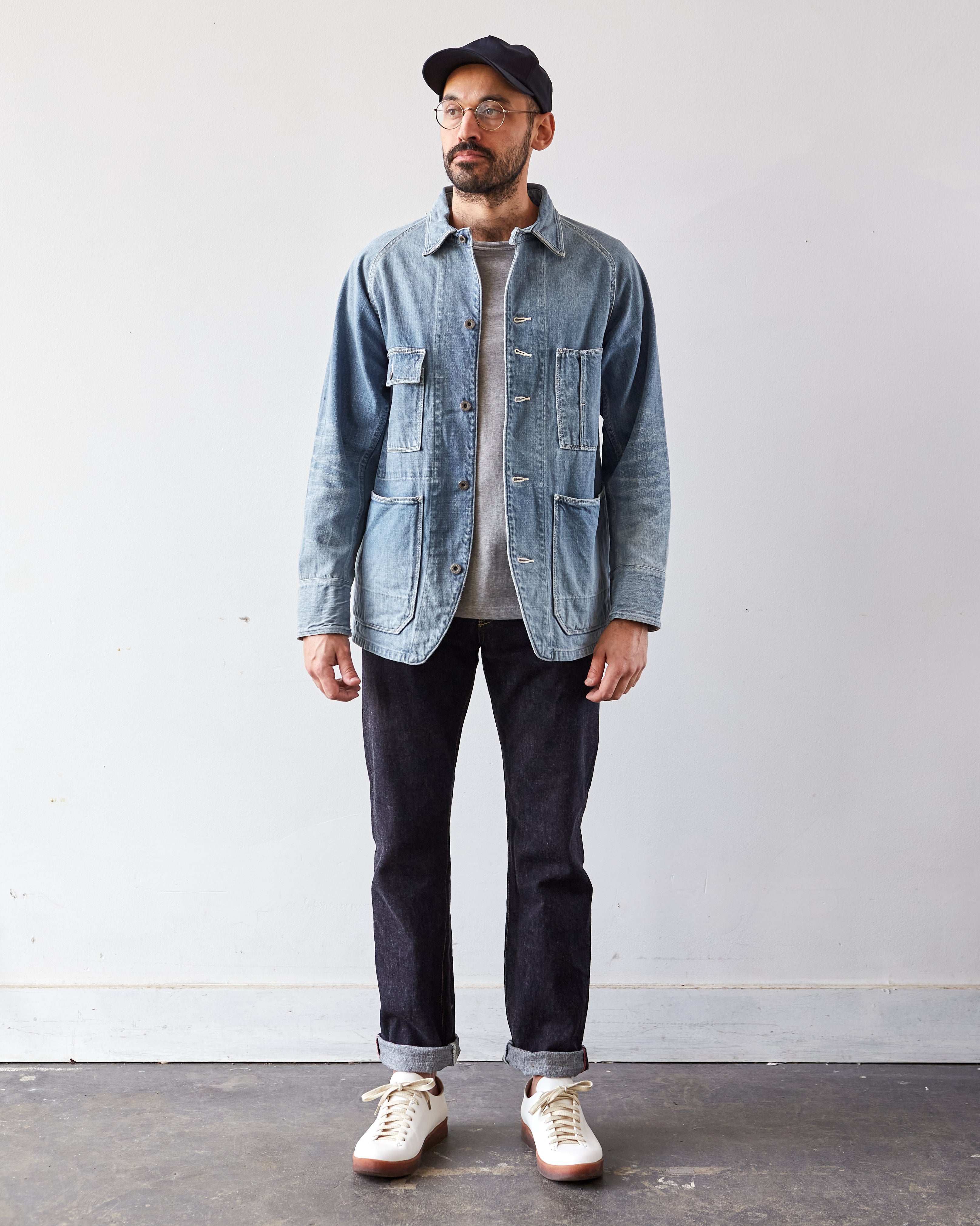 Kapital 5P Monkey Cisco Denim, One Wash – Glasswing