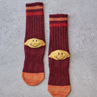Kapital 60 Yarns Grandrelle Ivy Smiley Socks, Enji