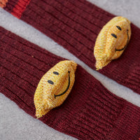 Kapital 60 Yarns Grandrelle Ivy Smiley Socks, Enji