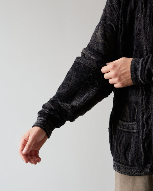 Kapital 7G Boro Gaudy Cardigan, Black