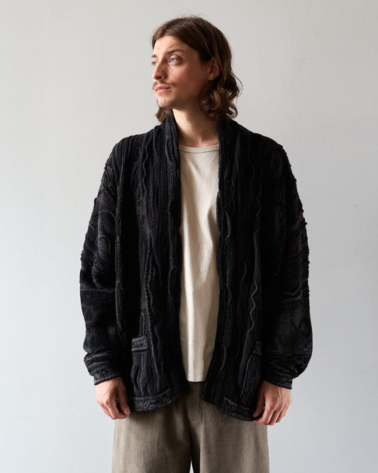 Kapital 7G Boro Gaudy Cardigan, Black