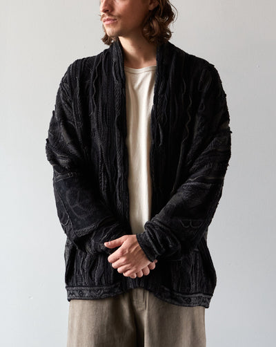 Kapital 7G Boro Gaudy Cardigan, Black