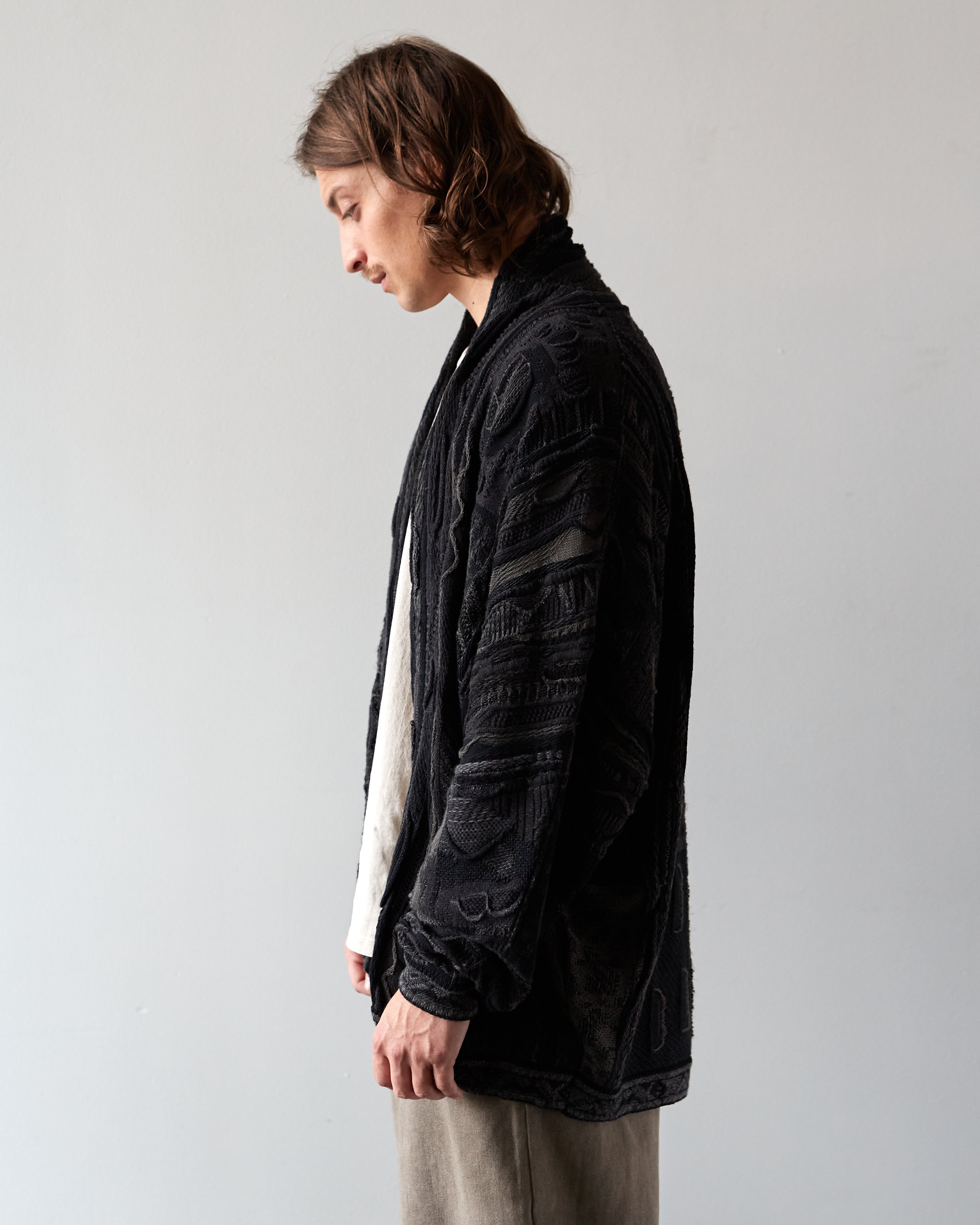 Kapital 7G Boro Gaudy Cardigan, Black – Glasswing