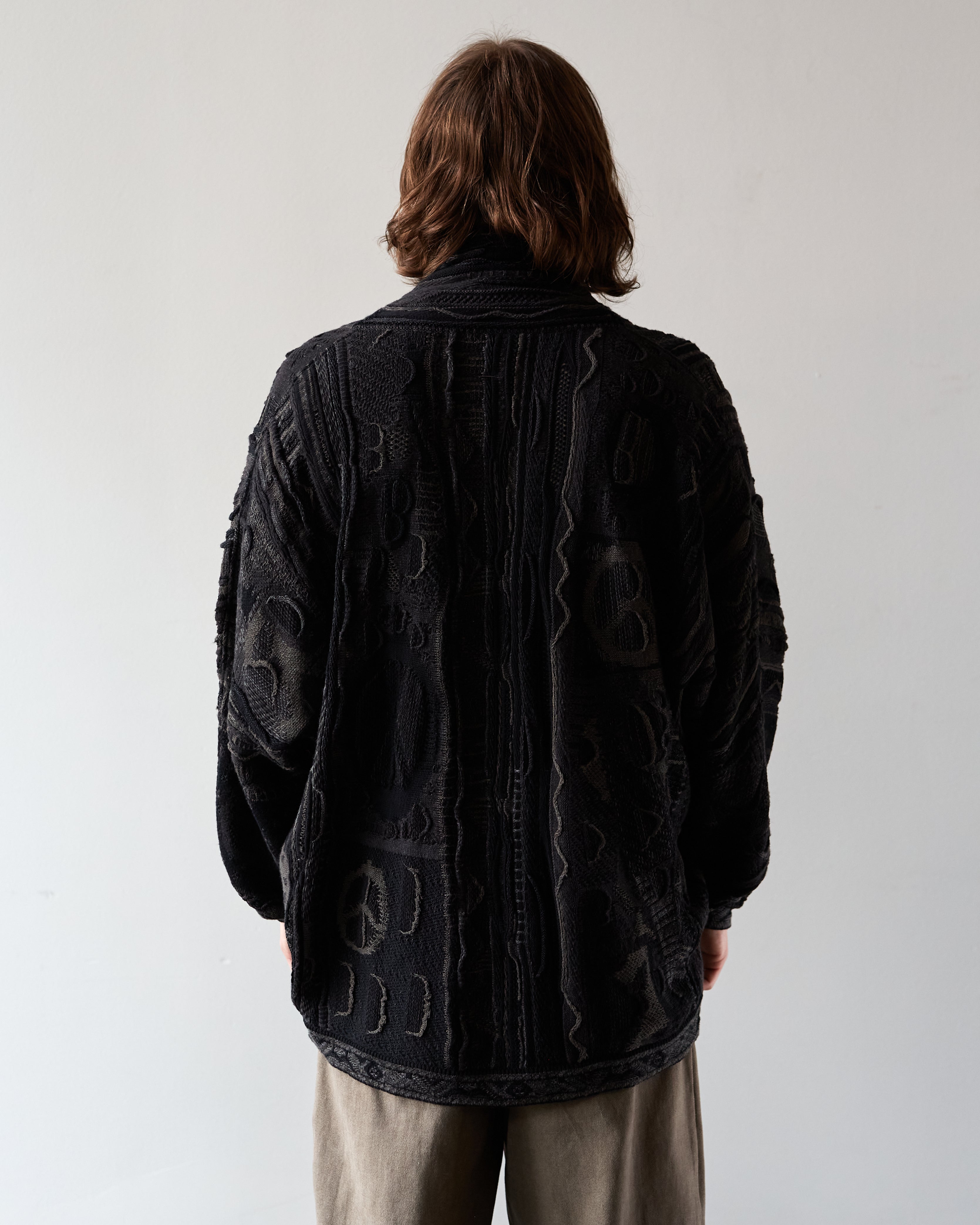 Kapital 7G Boro Gaudy Cardigan, Black