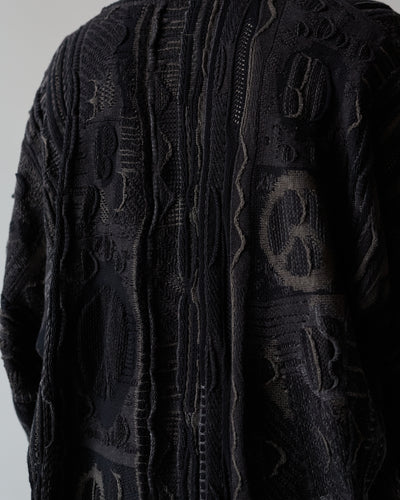 Kapital 7G Boro Gaudy Cardigan, Black