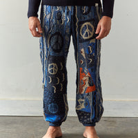 Kapital 7G Boro Gaudy Pants, Navy