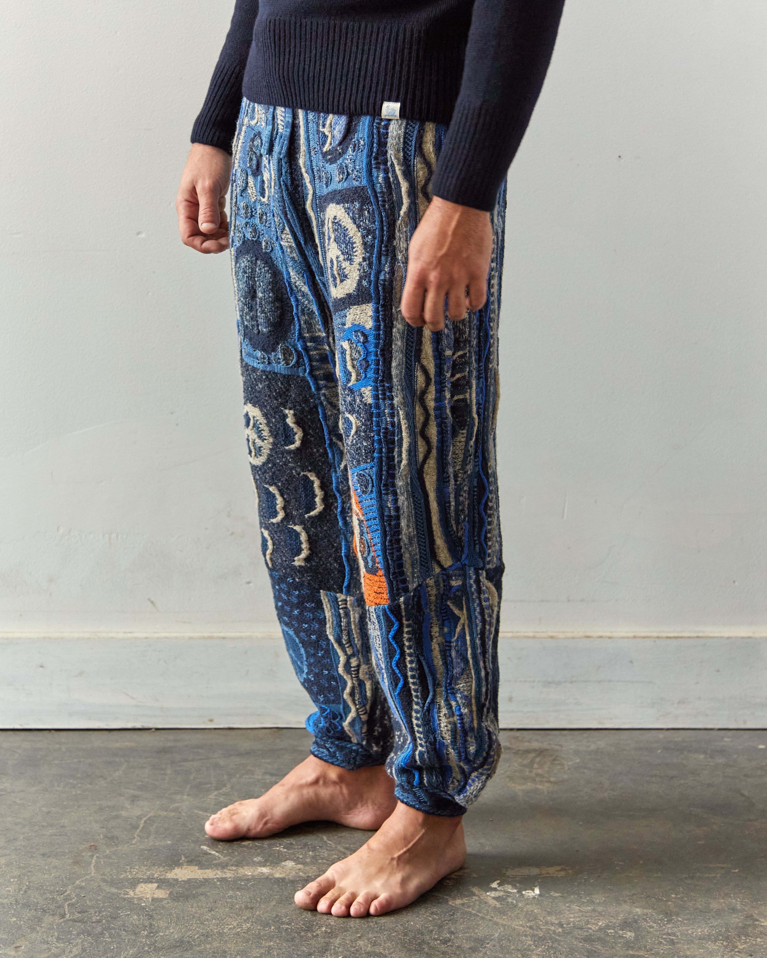 Kapital 7G Boro Gaudy Pants, Navy – Glasswing