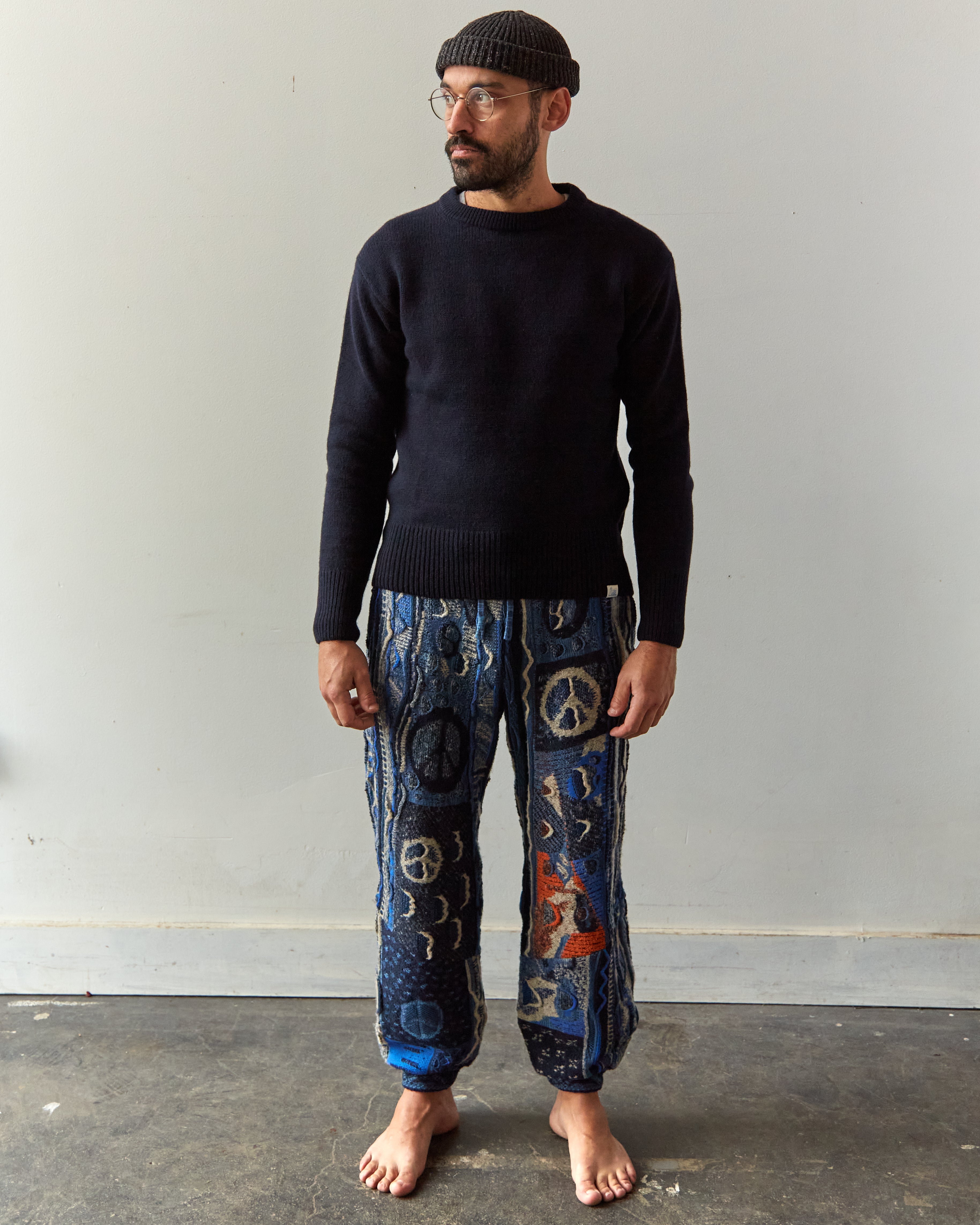 Kapital 7G Boro Gaudy Pants, Navy – Glasswing