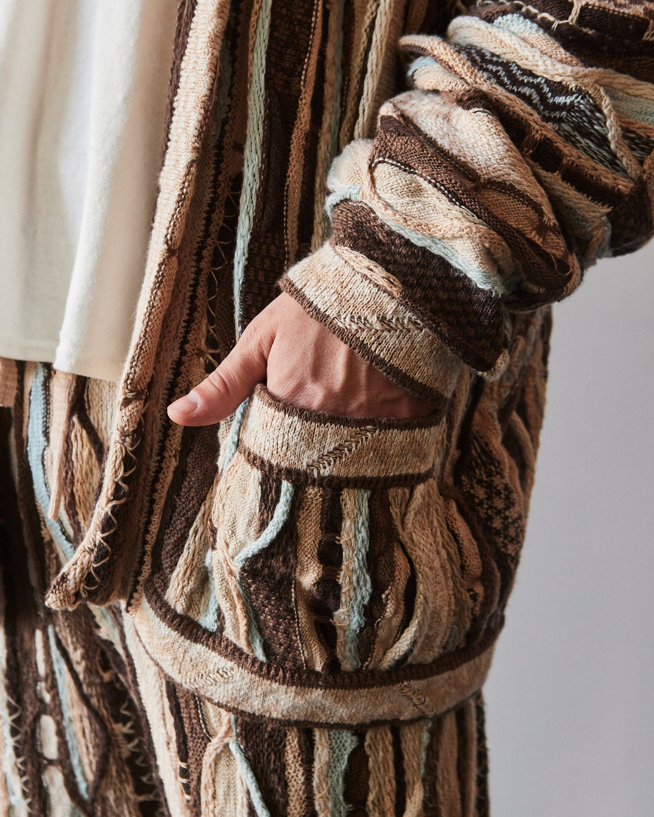 Kapital 7G Knit Gaudy Cardigan, Brown – Glasswing