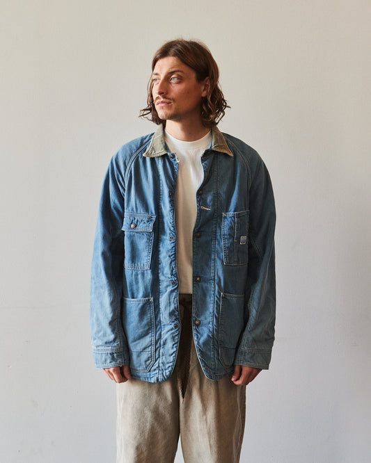 Kapital 8oz Denim Lined Cactus Coverall, Indigo Processed