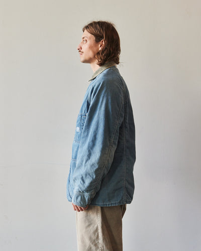 Kapital 8oz Denim Lined Cactus Coverall, Indigo Processed