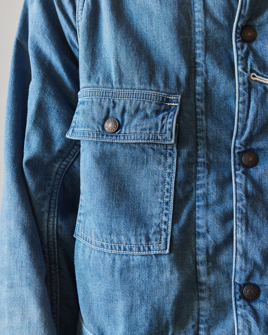 Kapital 8oz Denim Lined Cactus Coverall, Indigo Processed