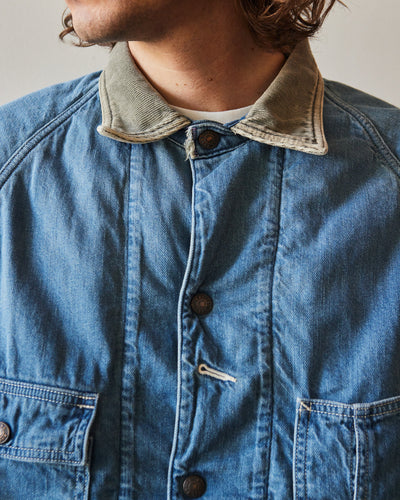 Kapital 8oz Denim Lined Cactus Coverall, Indigo Processed