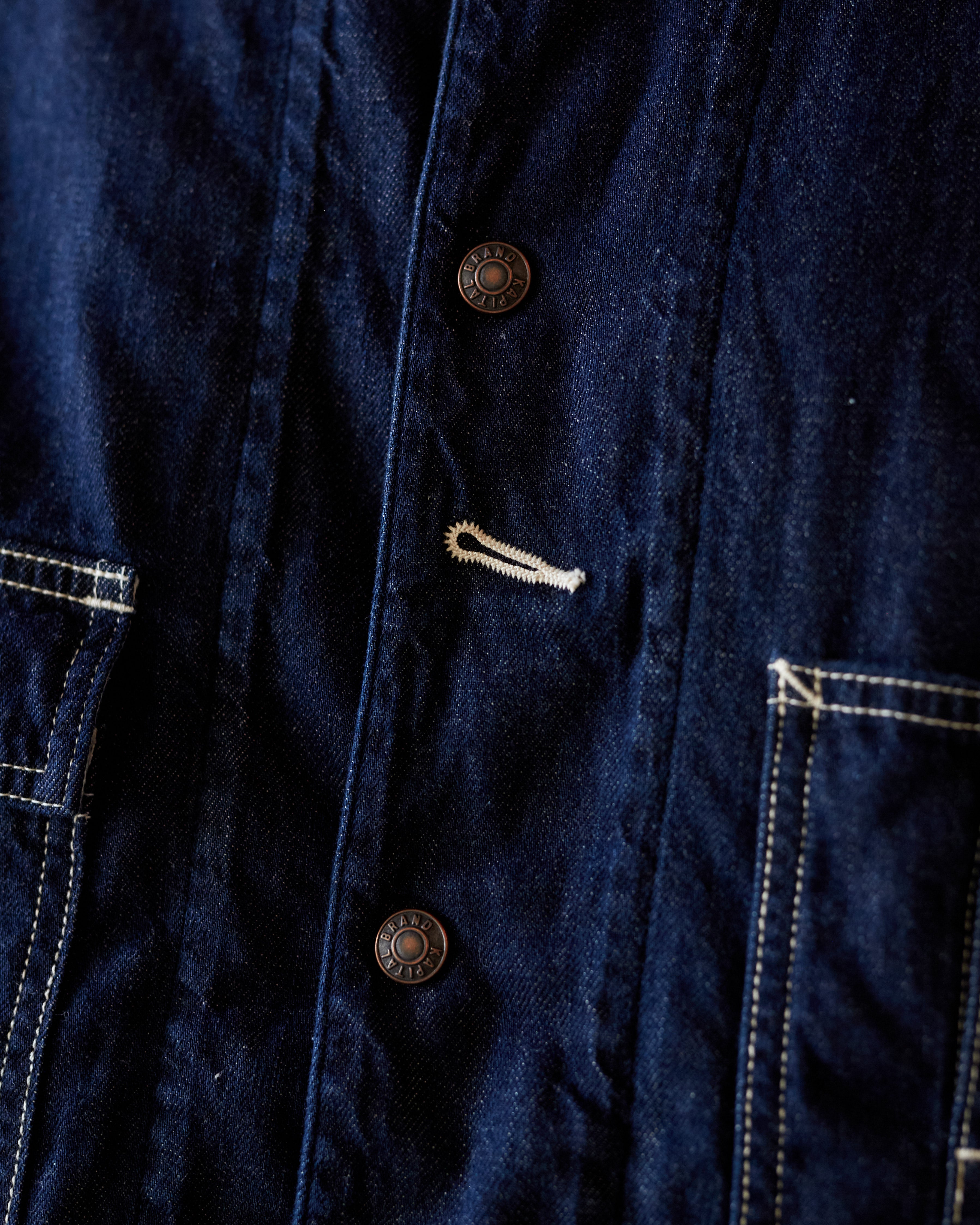 Kapital 8oz Denim Lined Cactus Coverall, One Wash – Glasswing