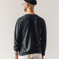 Kapital Amuse Knit Pocket Long Sleeve T, Black