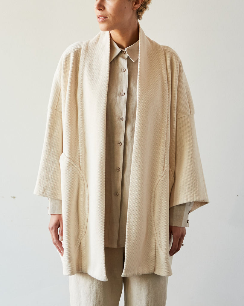 Kapital Baja Samu Cardigan, Ecru | Glasswing