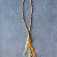 Kapital Bandana Fringe Necklace, Yellow
